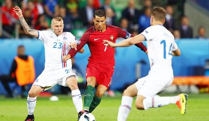 Euro: Debutants Iceland hold Ronaldo's Portugal to shock draw