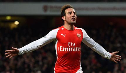 Arsenal midfielder Cazorla suffers injury setback