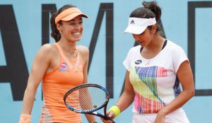 Madrid Masters: Sania-Hingis fall at final hurdle