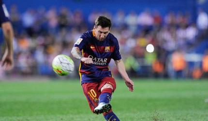 Free-kick maestro Messi equals Koeman's mark at Barcelona