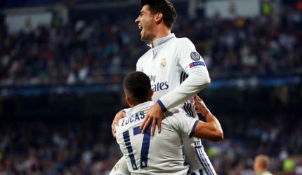 Champions League PIX: Five-star Real hammer Warsaw; Spurs held