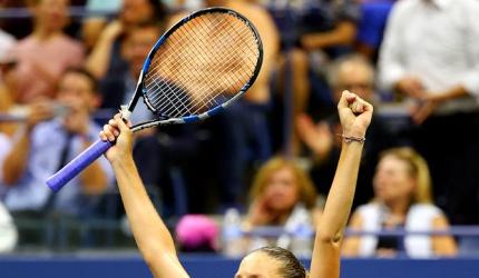 Czech Pliskova pulls off rare Williams double at US Open