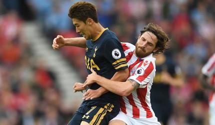 EPL PIX: Spurs sink Stoke; Arsenal win; West Ham stunned