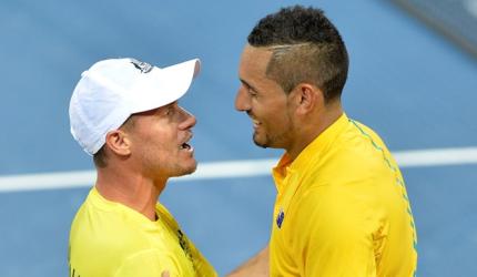 Davis Cup: Kyrgios, Thompson give Australia a perfect start