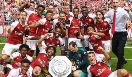 Community Shield: Giroud seals shootout victory for Arsenal