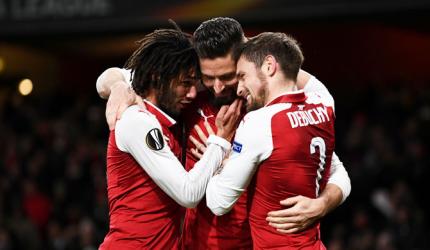 Europa League: Arsenal maul Bate 6-0, Red Star advance after 26 years