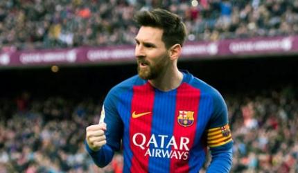 Another record for Messi as Barcelona sink Bilbao