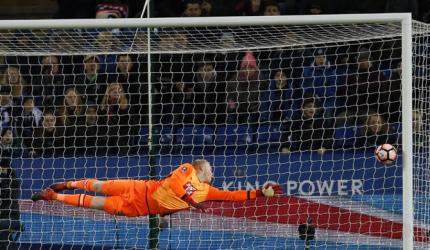 Stunning goals help Leicester escape with a win