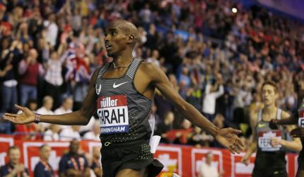 Farah bows out indoors with European record