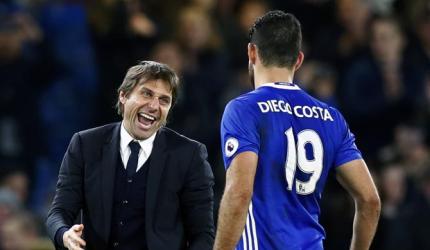 Costa praises manager Conte for Chelsea turnaround