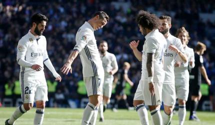 Real Madrid go unbeaten and equal record after thrashing Grenada