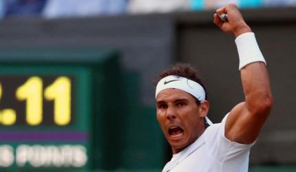 Red-hot Nadal rolls over American Young