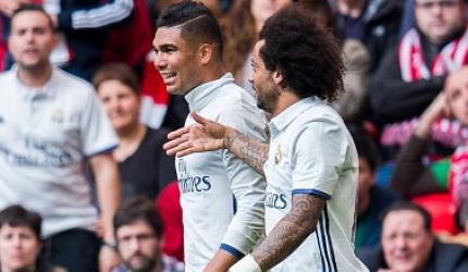 La Liga: Casemiro guides Real through Athletic test