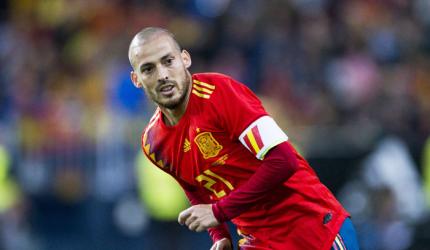 Football friendlies: Silva leads Spain's assault on Costa Rica