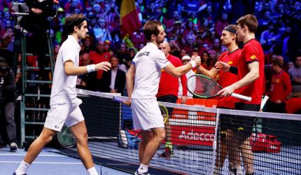 Davis Cup final: France win doubles, take 2-1 lead vs Belgium