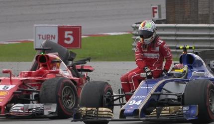 Bizarre Crash! Vettel blames Stroll