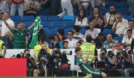 Real Madrid stunned by last-gasp Sanabria header for Betis