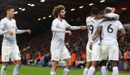 Manchester United bounce back with win at Bournemouth