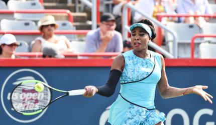 Tennis round-up: Venus survives Dolehide scare in Rogers Cup opener