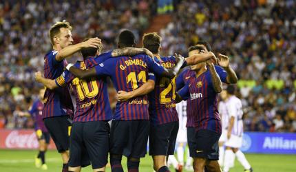 La Liga: Barcelona scrape past Valladolid on 'deplorable' pitch