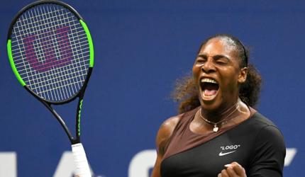 PHOTOS: Serena gets warm welcome and win on US Open return