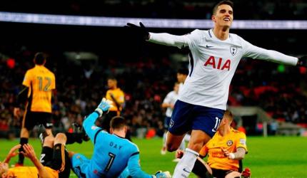 Football Briefs: Tottenham ease past Newport; Sevilla reach Cup final