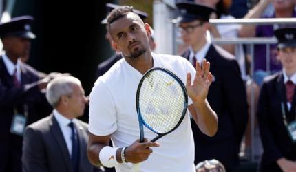 Kyrgios serves notice of intent at Wimbledon