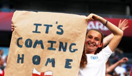 Optimistic media celebrate England's World Cup semi-final spot