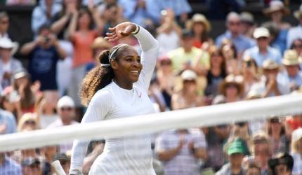 PHOTOS: Serena trounces Goerges, sets up Kerber final at Wimbledon