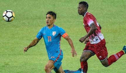 A memorable ton: Chhetri scores twice in India's win vs Kenya