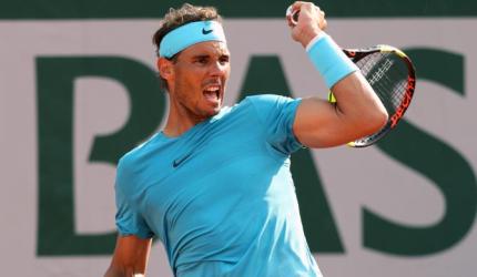 Nadal not worried about chasing Federer's slam record