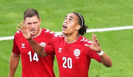 World Cup PIX: Poulsen goal powers Denmark to 1-0 win over Peru