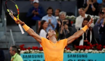 Madrid Open: Nadal breaks McEnroe's record; Sharapova out