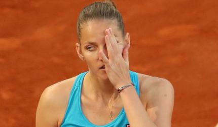 Tennis Roundup: Pliskova damages umpire's chair; Halep holds top ranking