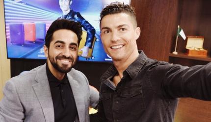 Ronaldo and Ayushmann bond over football!