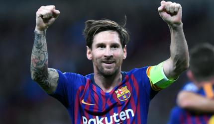 PHOTOS: Maestro Messi fires Barcelona to win at Spurs