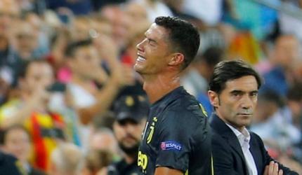 PHOTOS: Ronaldo sees red as Juventus beat Valencia