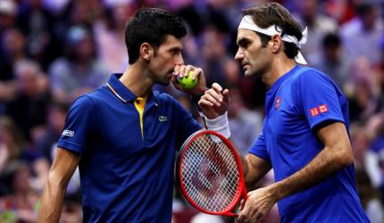 Laver Cup: Europe leads despite shock defeat for Federer-Djoko