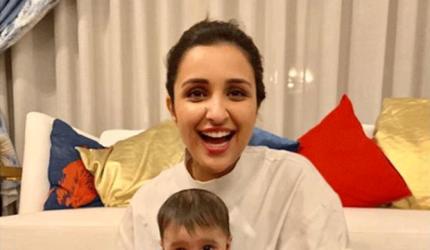 Parineeti turns babysitter for Sania's son Izhaan