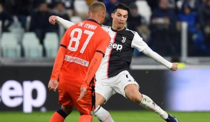 Double for record-setting Ronaldo as Juve beat Udinese