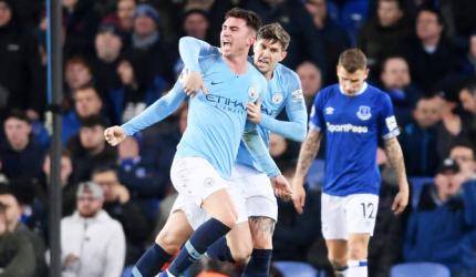 EPL PIX: Man City go top with win at Everton