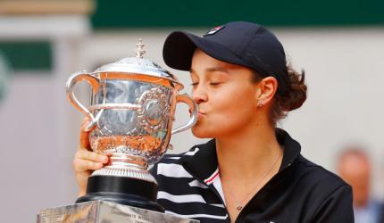 Barty wins maiden Grand Slam with French Open title