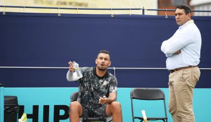 Kyrgios fined $17,500 for Queen's Club rants