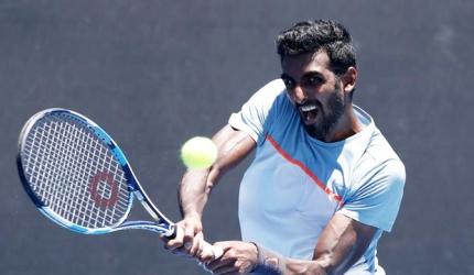 Shorts: Prajnesh advances; Bopanna-Sharan crash out