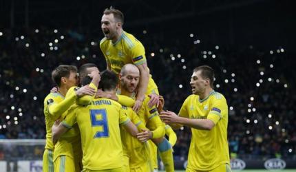 Europa: Astana fight back to beat Manchester Utd