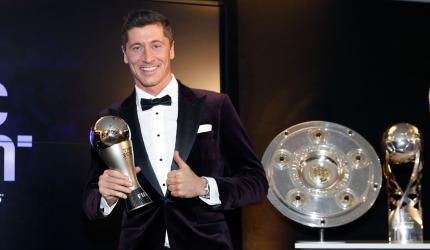 Bayern's Lewandowski wins FIFA Best Player Award