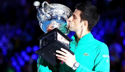 PIX: Djokovic outlasts Thiem to win Australian Open