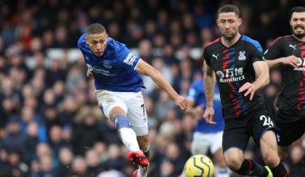 EPL: Everton beat Crystal Palace to go seventh