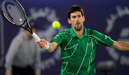 Djokovic bamboozles Khachanov with drop shots in Dubai