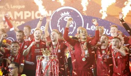 PICS: Liverpool celebrate long-awaited EPL title